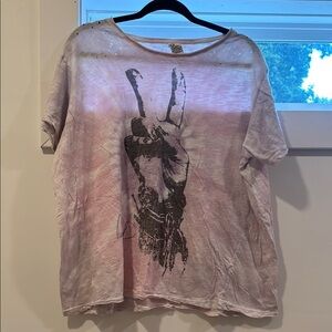 Magnolia Pearl Pink and Gray Graphic Short Sleeve Lauren Daigle Tee